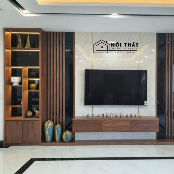 Kệ Tivi Ốp Tường Nhựa PVC Cao Cấp